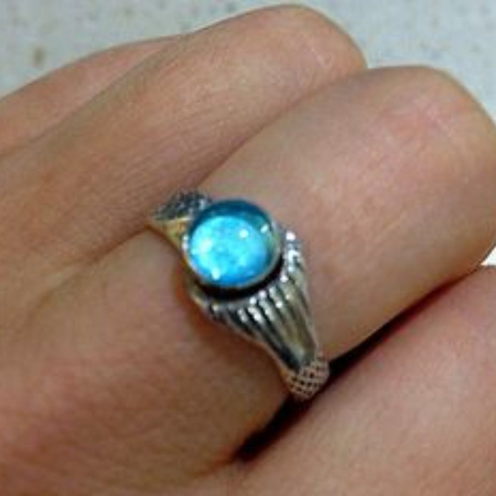 Mako Mermaid Ring Sterling Silver Island of Secrets Gift ako Mermaid Ring - Picture 4 of 4